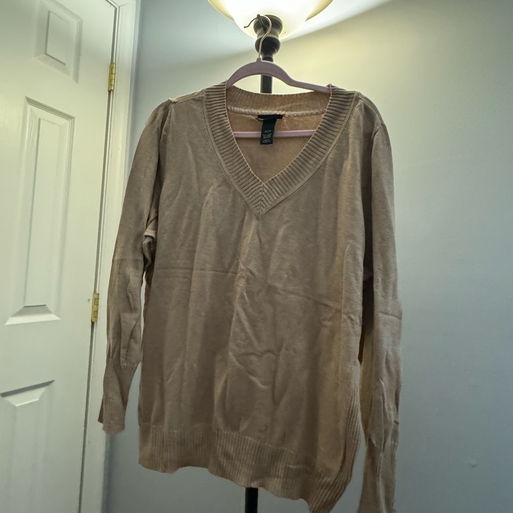 Cream Sweater Lane Bryant Plus Size 22/24
